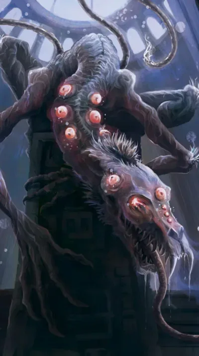 Arte autoral de carta de Arcanum: criatura dark fantasy 10