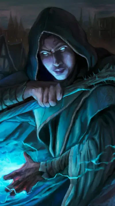 Arte autoral de carta de Arcanum: criatura dark fantasy 6