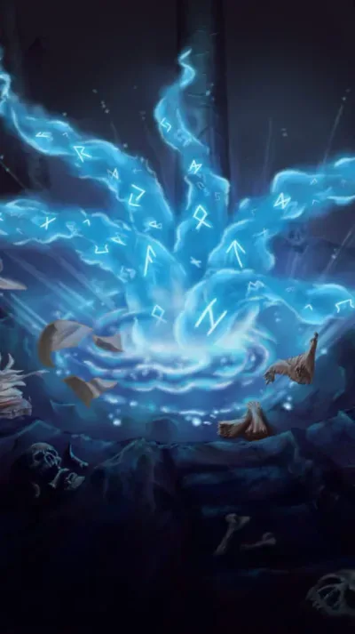 Arte autoral de carta de Arcanum: criatura dark fantasy 8